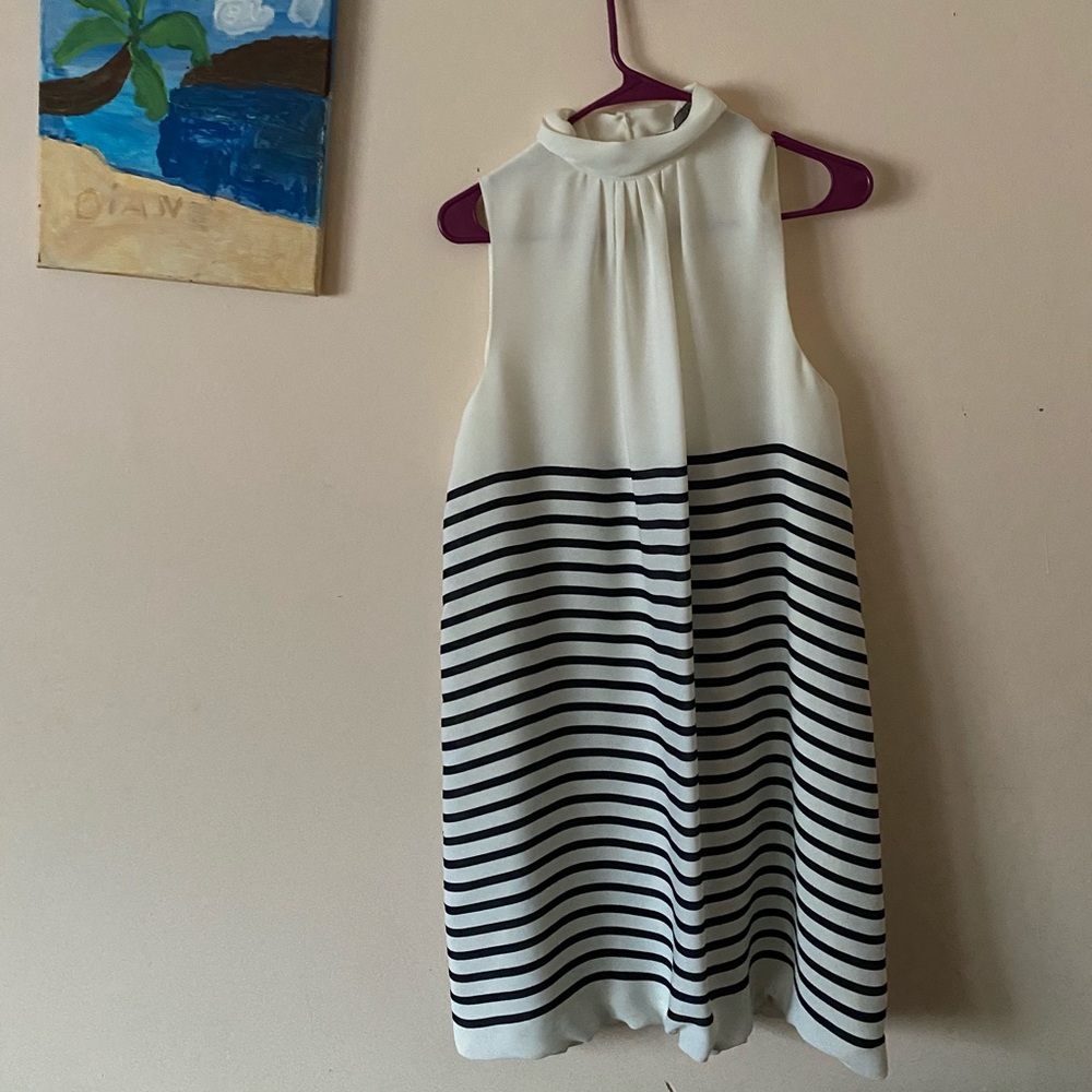 Zara  striped turtle neck dress